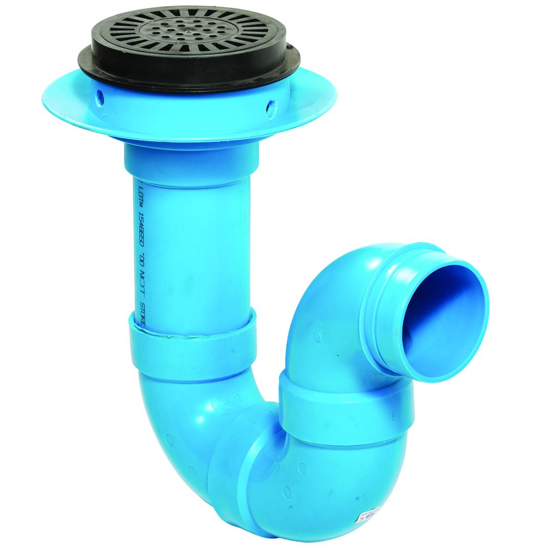 Product Image - Floor Drains with Integral Trap Blueline FRPP NH - Angle