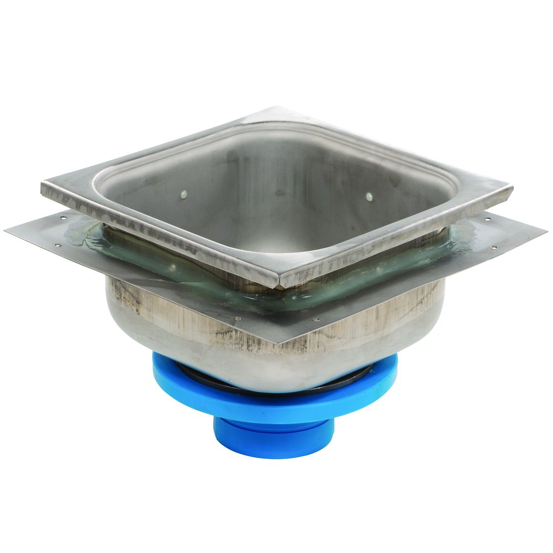 Product Image - Floor Sinks SS With Blueline FRPP Outlet NH - Angle