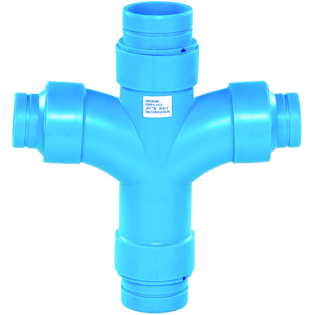 Product Image - Reducing Dbl Sanitary Tees Blueline FRPP NH