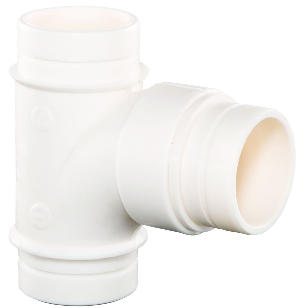 Product Image - Sanitary Tees Plenum Plus PVDF NH - Angle